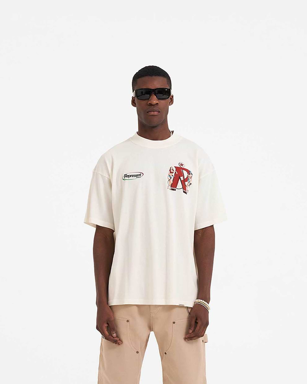 Represent Premium T-Shirt - Flat White